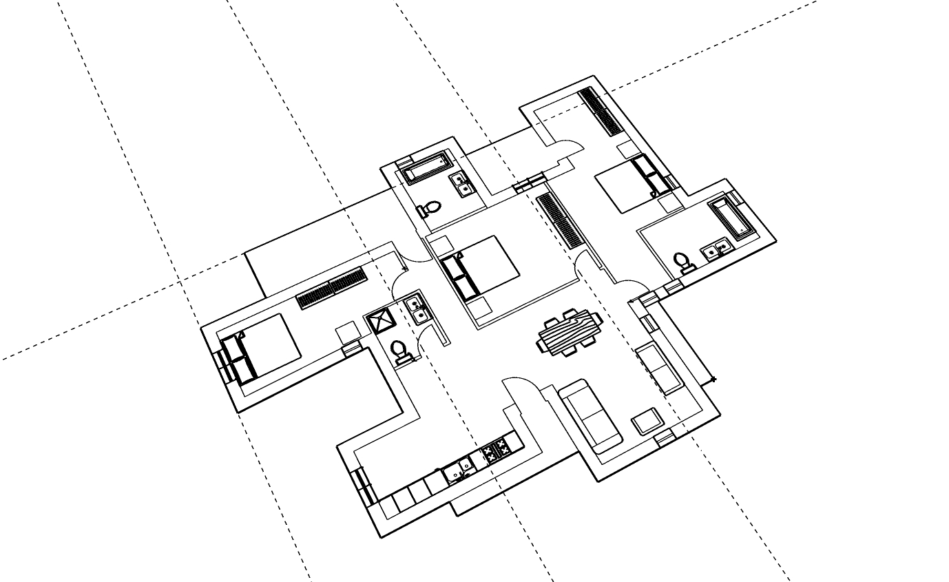 PLan first level villa 2